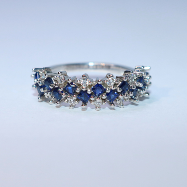 ANILLO FIESTA PLATA CIRCÓN BLANCO
